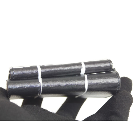 Balenciaga Mini Trifold Wallet Leather Black White - Picture 4 of 8